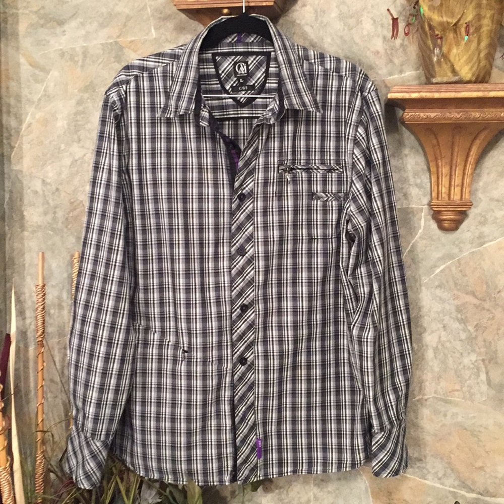 Cavi men’s Long sleeve button collard shirt